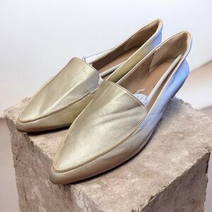 Gold Women's Flat Shoes, Amazon, size 7.5, NWT